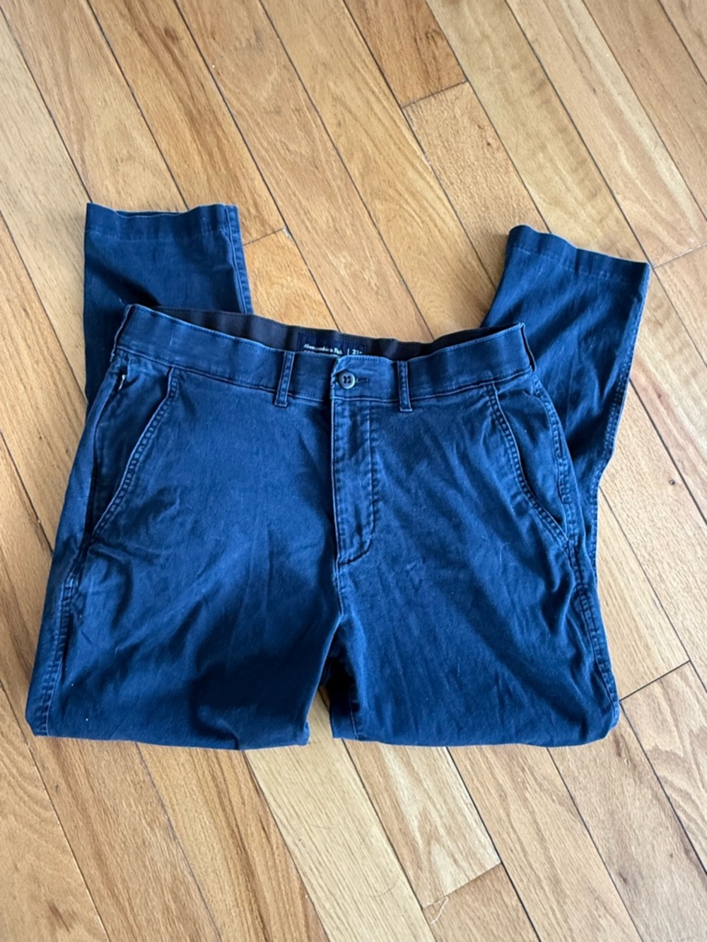 Abercrombie & Fitch Navy Slim Chino Pants